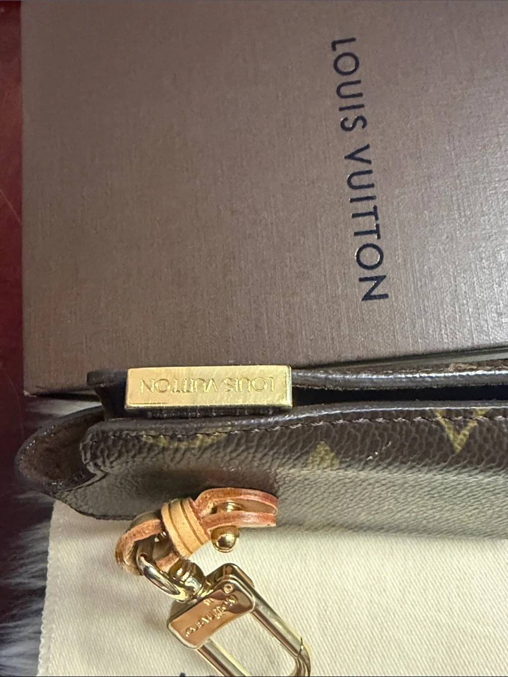 Louis Vuitton Brown Monogram Key Holder with Gold Hardware